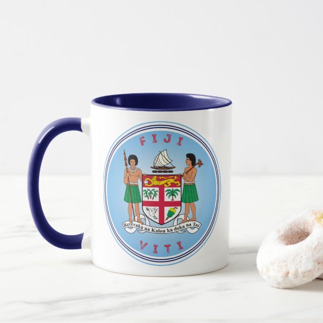 Fiji Heritage Emblem Mug (With Donut)