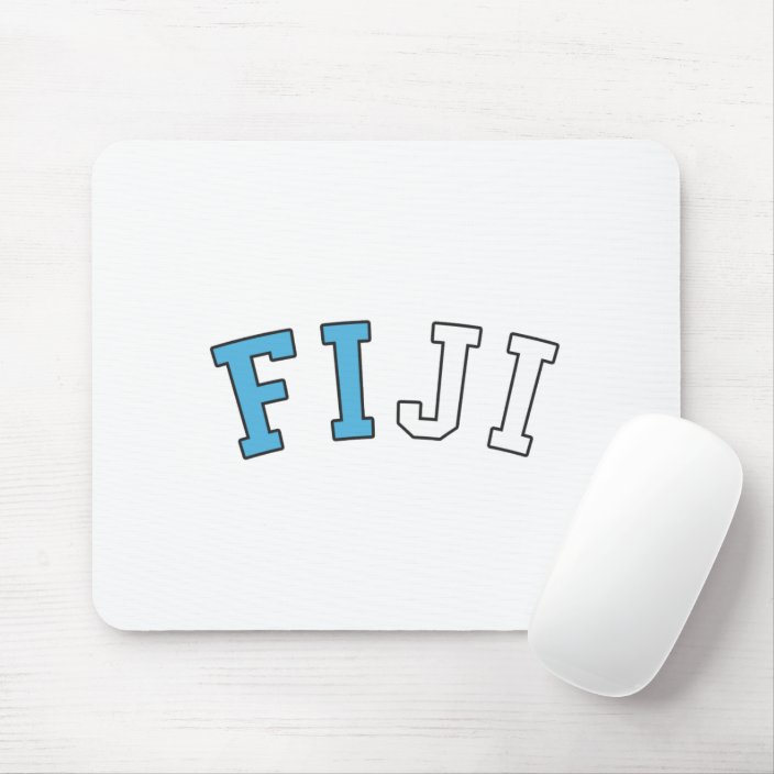 Fiji in National Flag Colors Mouse Pad