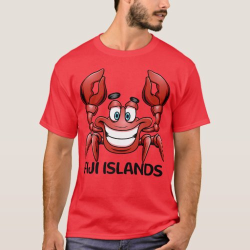 Fiji Islands Beach Family Vacation Group Trip Crab T_Shirt