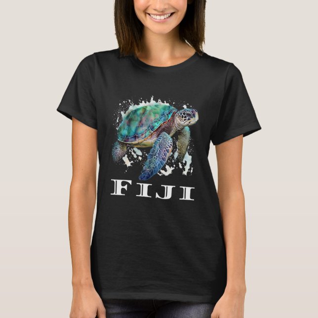 Fiji Islands Sea Turtle Fiji T-Shirt (Front)