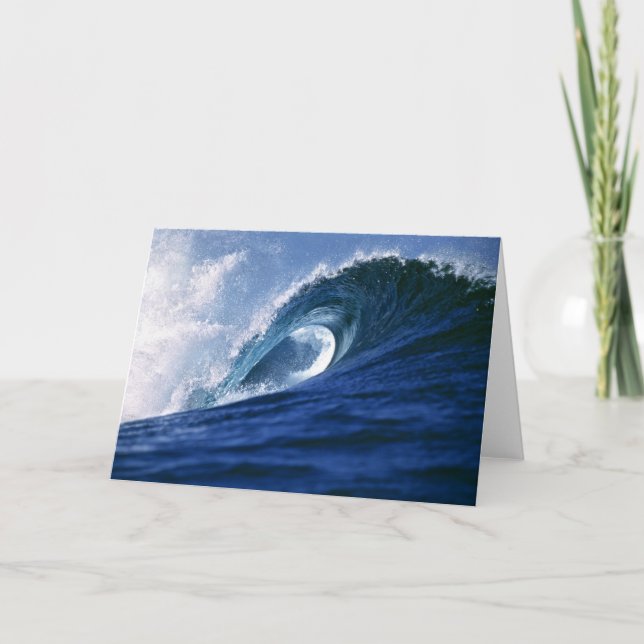 Fiji Islands, Tavarua, Cloudbreak. A wave Card (Front)