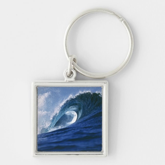 Fiji Islands, Tavarua, Cloudbreak. A wave Keychain (Front)