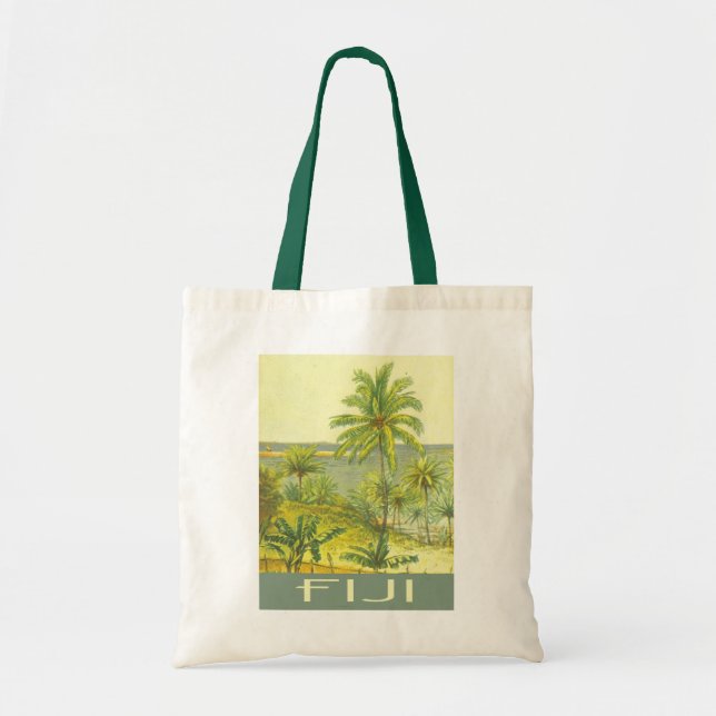 Fiji islands vintage illustration tote bag (Front)