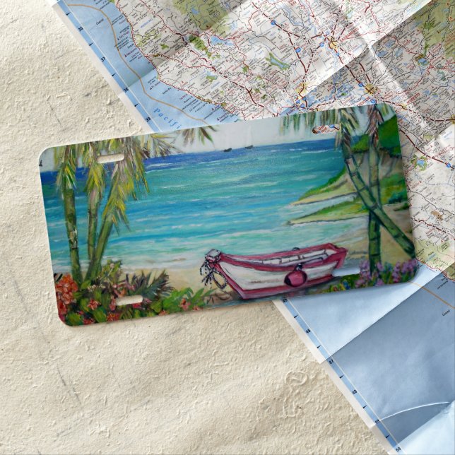 Fiji, License Plate (In Situ)