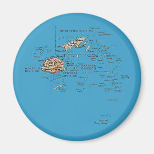 Fiji Map Magnet