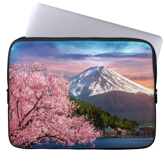 Fiji Mountain Japan Laptop Sleeve (Front)