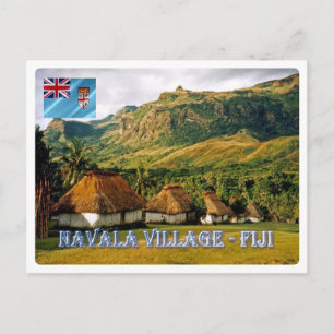Fiji - Navala Village - Postcard
