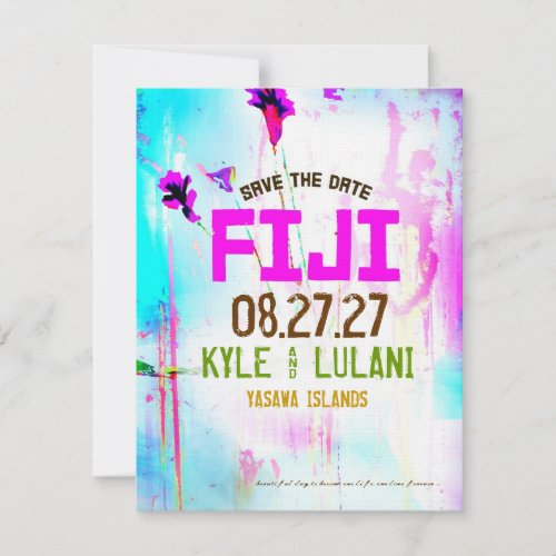 FIJI ONE Save the Date Destination