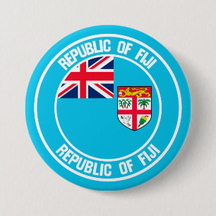 Fiji Round Emblem Button