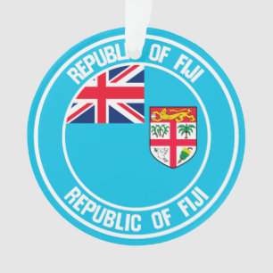 Fiji Round Emblem Ornament