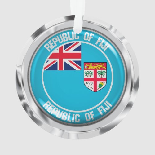 Fiji Round Emblem Ornament