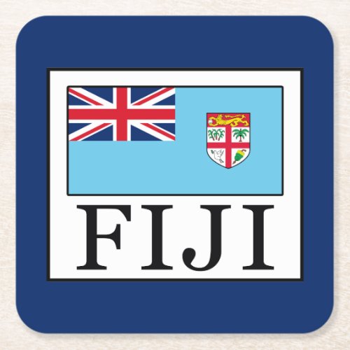 Fiji Square Paper Coaster