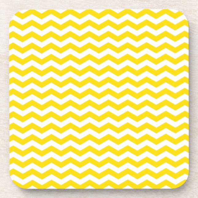 Fiji Sunrise Wave Chevron Beverage Coaster (Front)