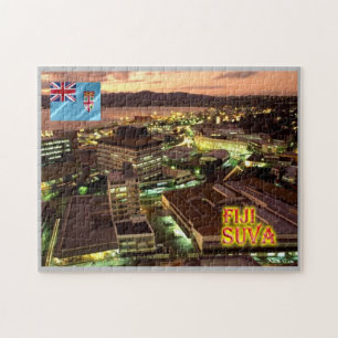 Fiji - Suva at Night - Jigsaw Puzzle