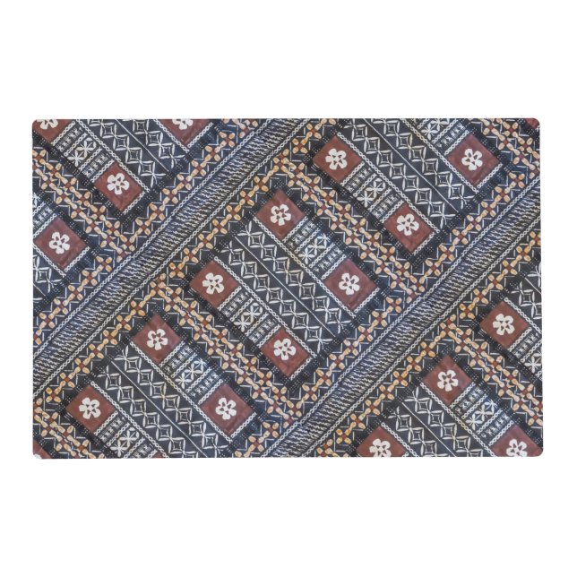 Fiji Tapa Cloth Laminated Placemats (Front)
