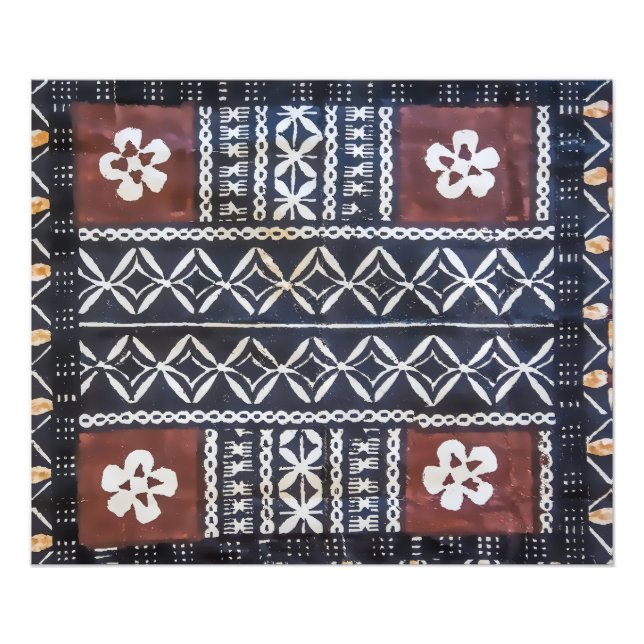 Fiji Tapa Cloth Photo Print (Front)