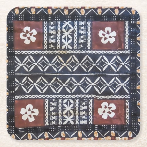 Fiji Tapa Cloth Print Coasters