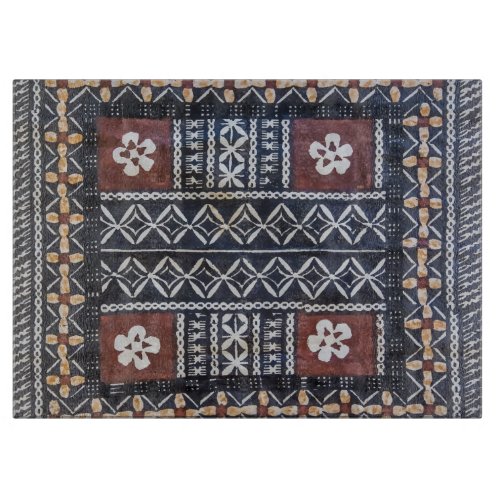 Fiji Tapa Cloth Print Cutting Board