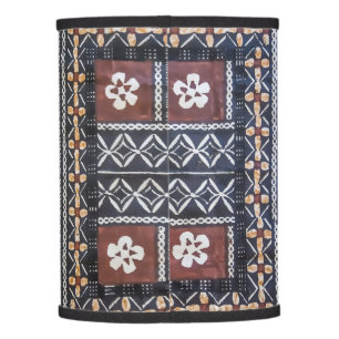 Fiji Tapa Cloth Print Lamp Shade