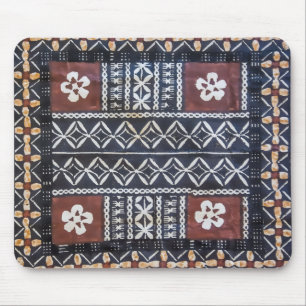 Fiji Tapa Cloth Print Mouse Pad