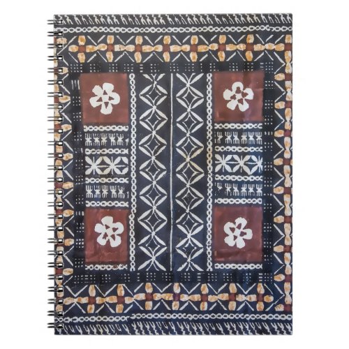 Fiji Tapa Cloth Print Notebook