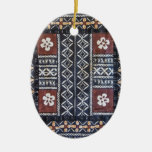 Fiji Tapa Cloth Print Ornament at Zazzle