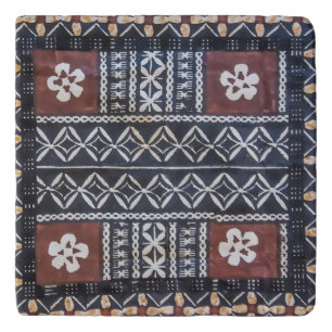 Fiji Tapa Cloth Print Trivet