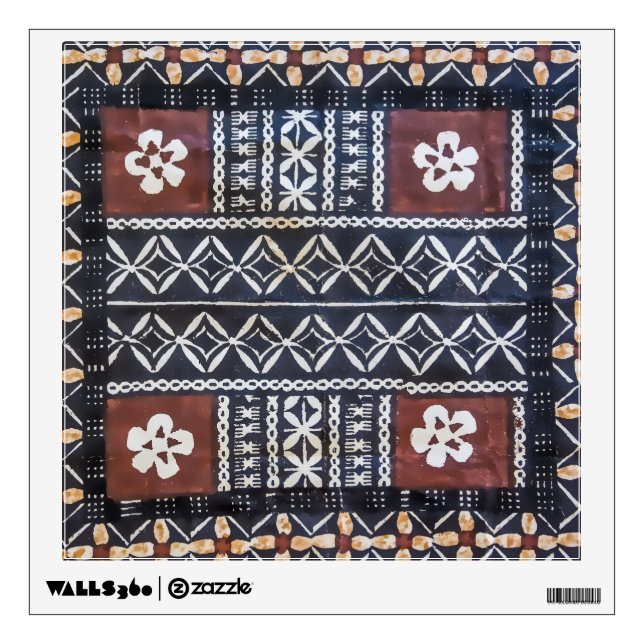 Fiji Tapa Cloth Wall Decal (Front)