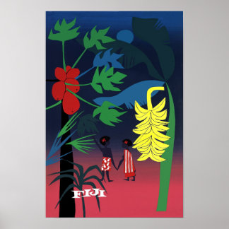 Fiji travel poster