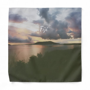 Fiji Tropical Island Flexible Photo Magnet Bandana