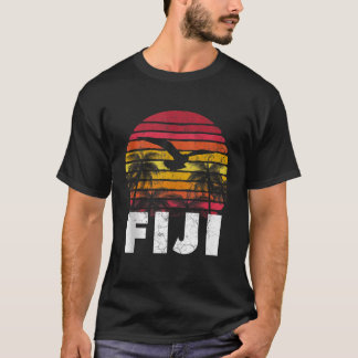FIJI Vintage Retro Sunset 70s 80s Style Men Women T-Shirt