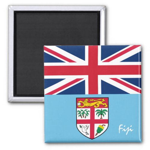 Fijian flag  Fiji holiday rugby sports fans Magnet