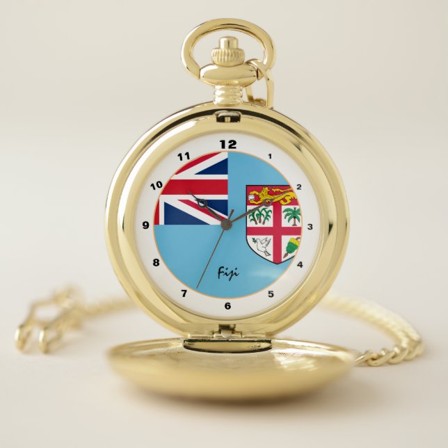 Fijian Flag & Fiji trendy fashion /design watch (Inside)