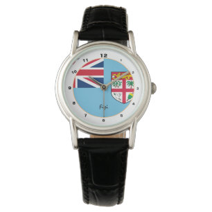 Fijian Flag & Fiji trendy fashion /design watch