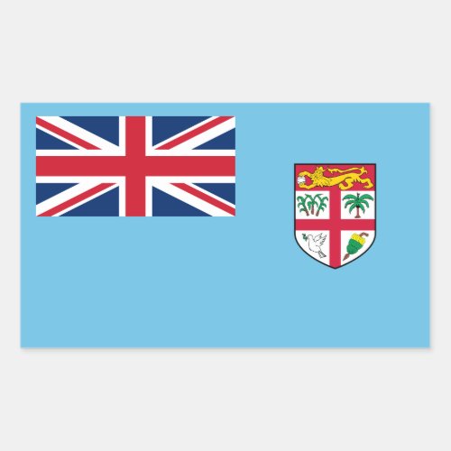 Fijian Flag Flag of Fiji Rectangular Sticker