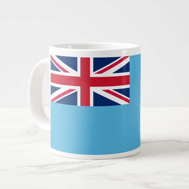 Fijian Flag Giant Coffee Mug (Front Left)