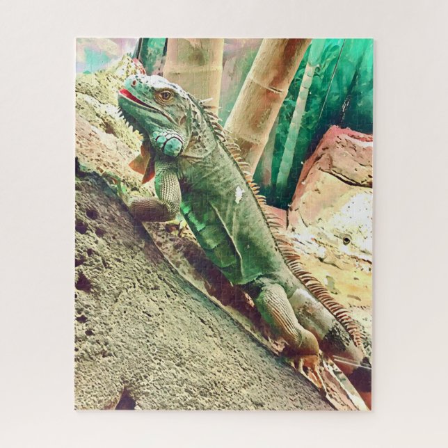 Fijian Iguana lizard reptile Jigsaw Puzzle (Vertical)