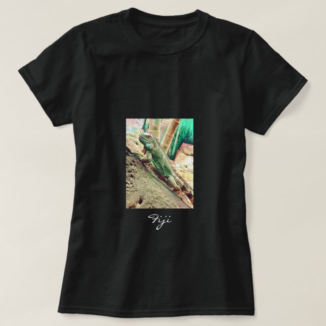 Fijian Iguana lizard reptile T-Shirt (Design Front)
