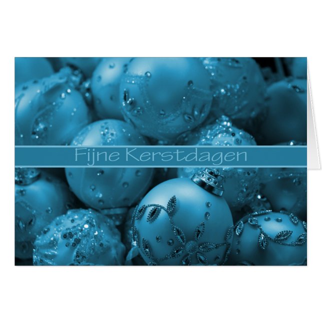 Fijne Kerstdagen   Christmas Ornaments Cards (Front Horizontal)