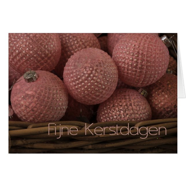 Fijne Kerstdagen   Christmas Ornaments Cards (Front Horizontal)
