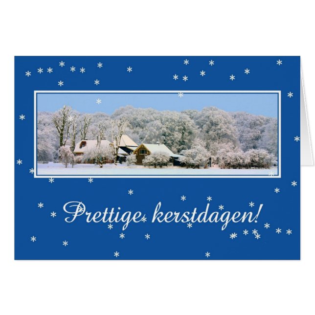 Fijne kerstdagen - Dutch Christmas Cards (Front Horizontal)
