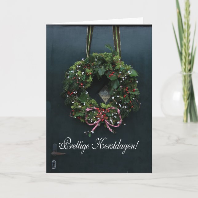 Fijne kerstdagen - Dutch Christmas Holiday Card (Front)