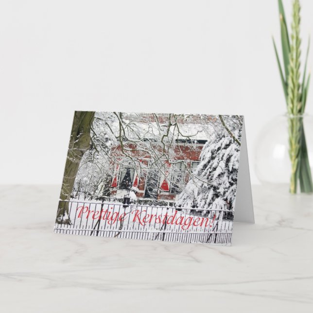 Fijne kerstdagen - Dutch Christmas Holiday Card (Front)