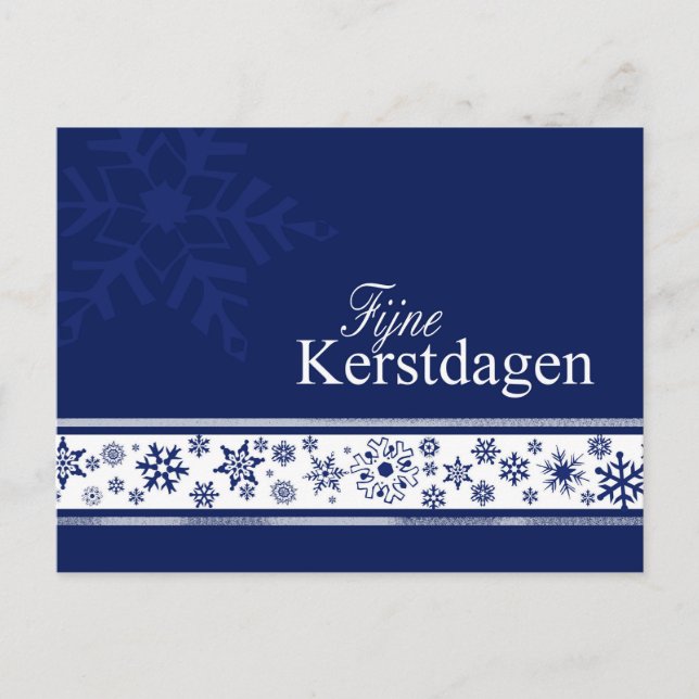 Fijne kerstdagen - Dutch Christmas Holiday Postcard (Front)