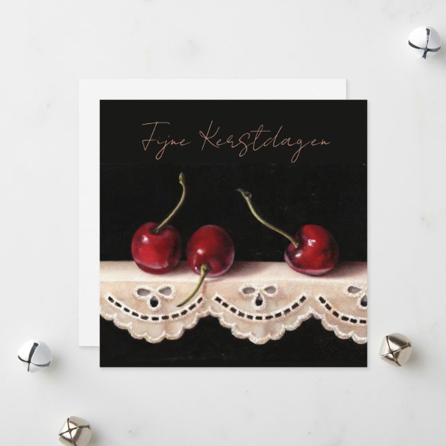 Fijne Kerstdagen Kaart Holiday Card (Front/Back In Situ)