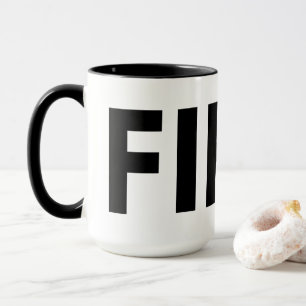 FIKA Black and White Mug