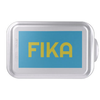 FIKA Bold Yellow and Blue Cake Pan