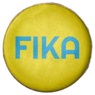 FIKA Bold Yellow and Blue Chocolate Covered Oreo