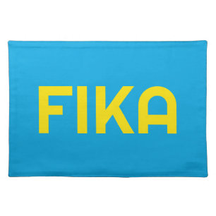 FIKA Bold Yellow and Blue Cloth Placemat
