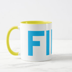 FIKA Bold Yellow and Blue Mug